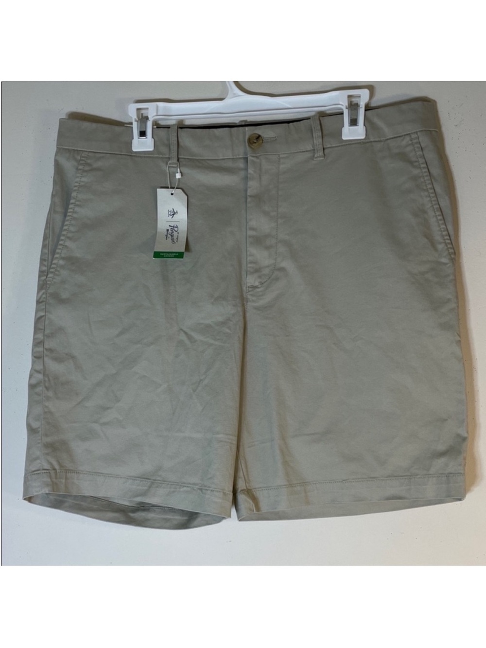 Original Penguin Flat Front Shorts Casual Style. Men's 36. NWT.